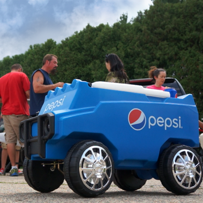 C3 Themed Coolers Pickup, Tailgate Cooler, Drivable Cooler, Cooler with  Speakers, Remote Control Cooler